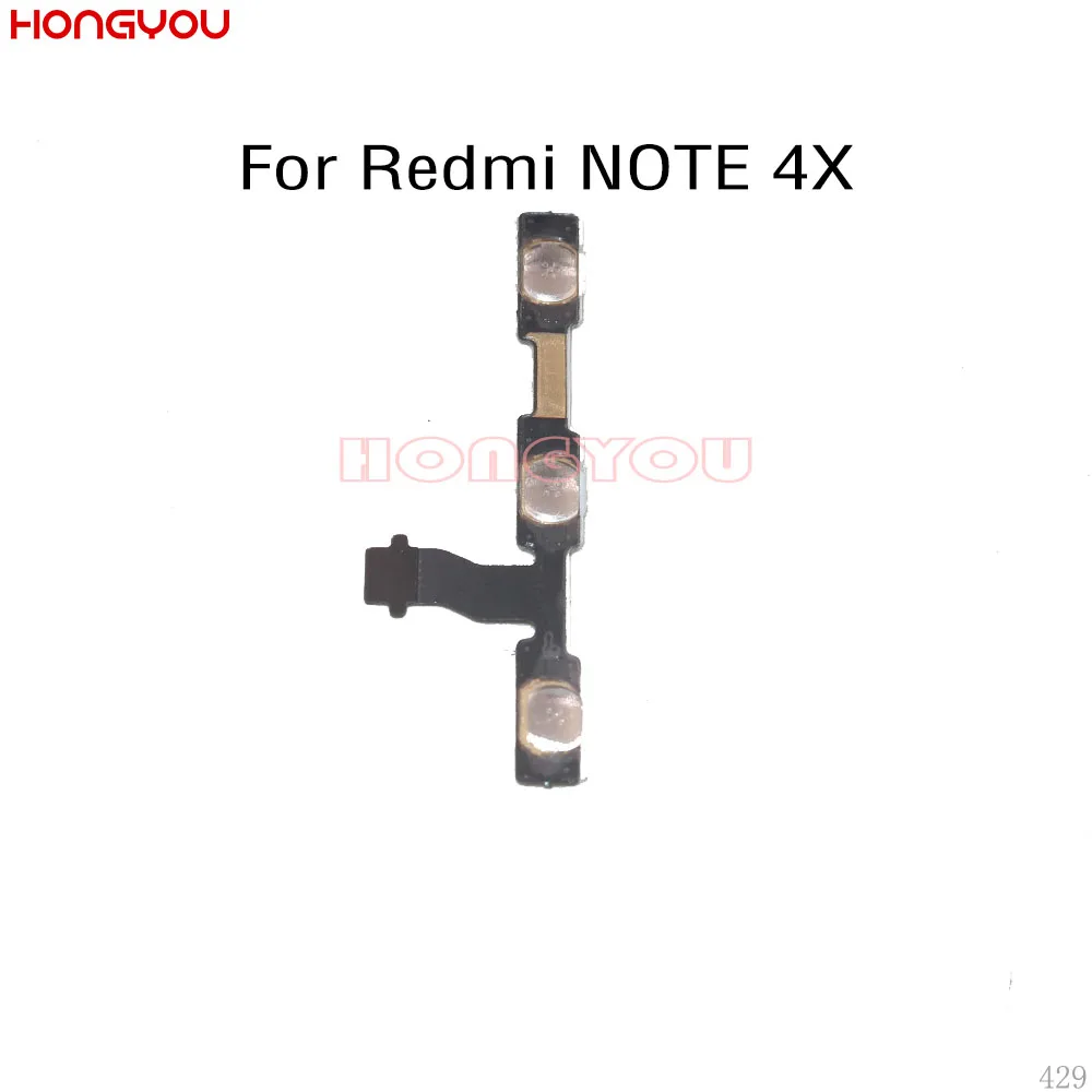 50 шт./партия для Xiaomi Redmi Note 4x кнопка включения и Кнопки громкости вкл/выкл гибкий