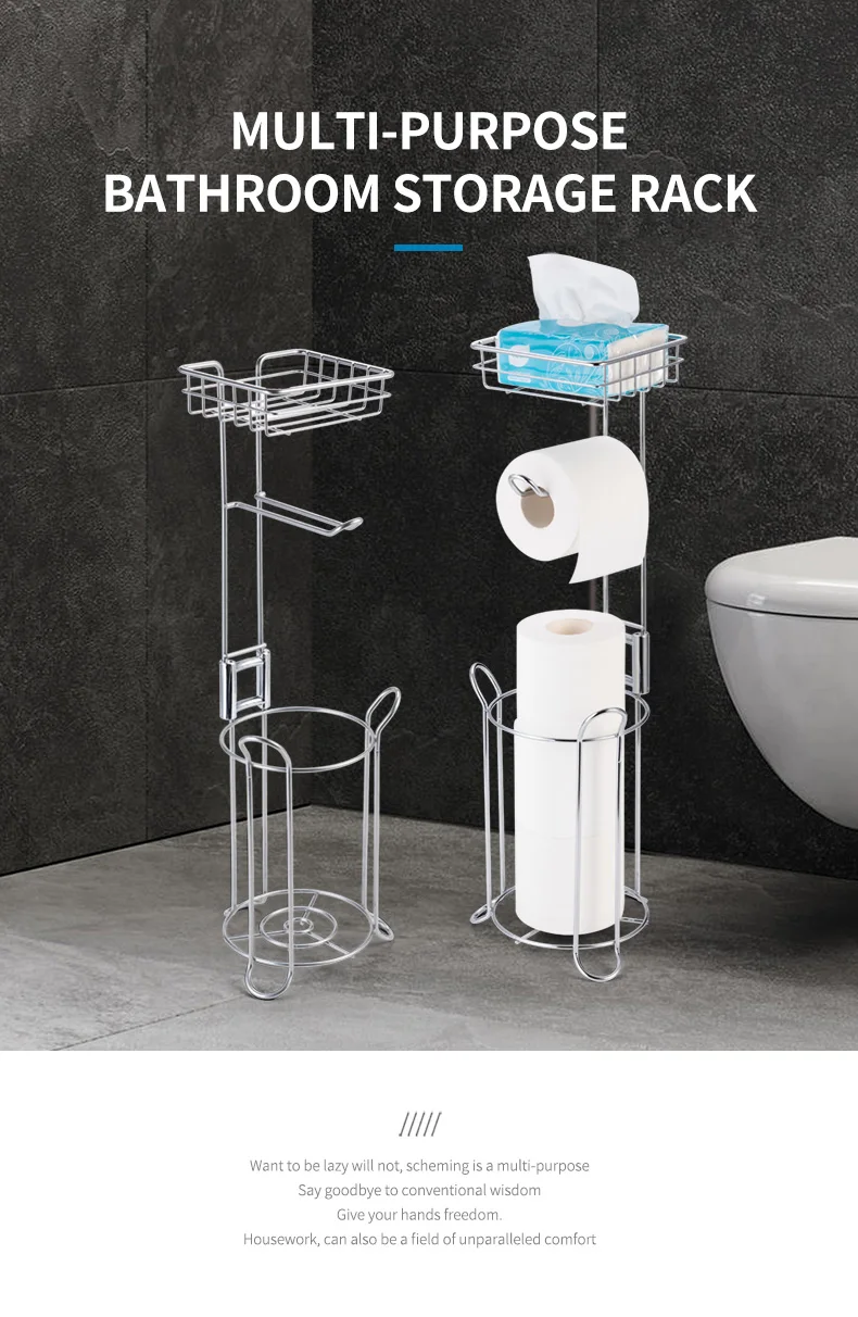 Подставка держатель для туалетной бумаги рулон из нержавеющей стали ванной