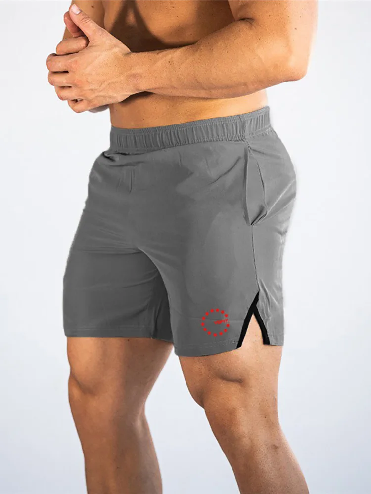 

Mens Fitness Muscle Comfortable Running Bodybuilding Training Fashion Brand Workout Gym Breathable Quick-drying Sports Shorts