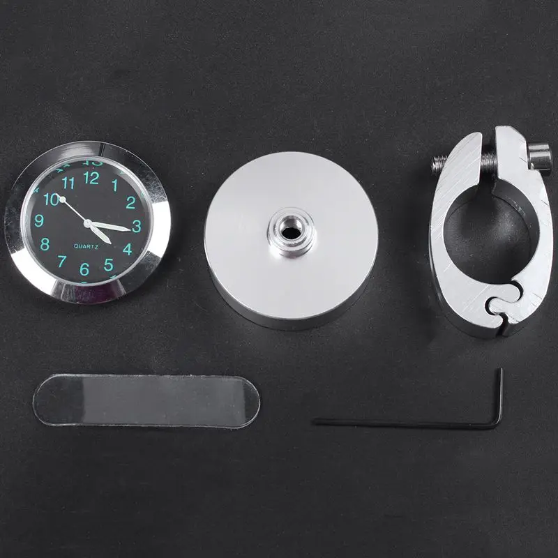 

Universal 7/8" 1" Waterproof Motorcycle Motorbike Handlebar Mount Clock Black UK