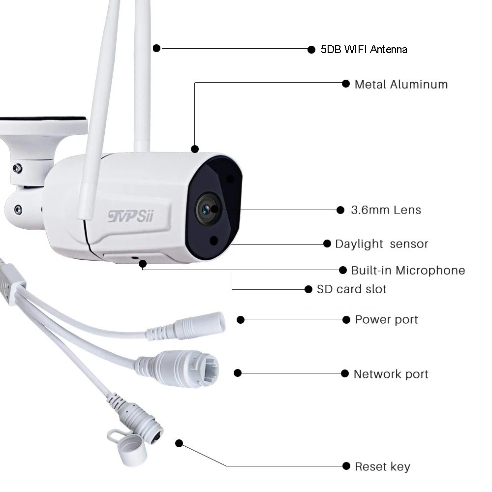 5MP/4MP/3MP/2MP 36pcs infared H.265+ ICsee 25fps 128G ONVIF IP66 наружная двухзвуковая Водонепроницаемая wifi беспроводная IP CCTV камера