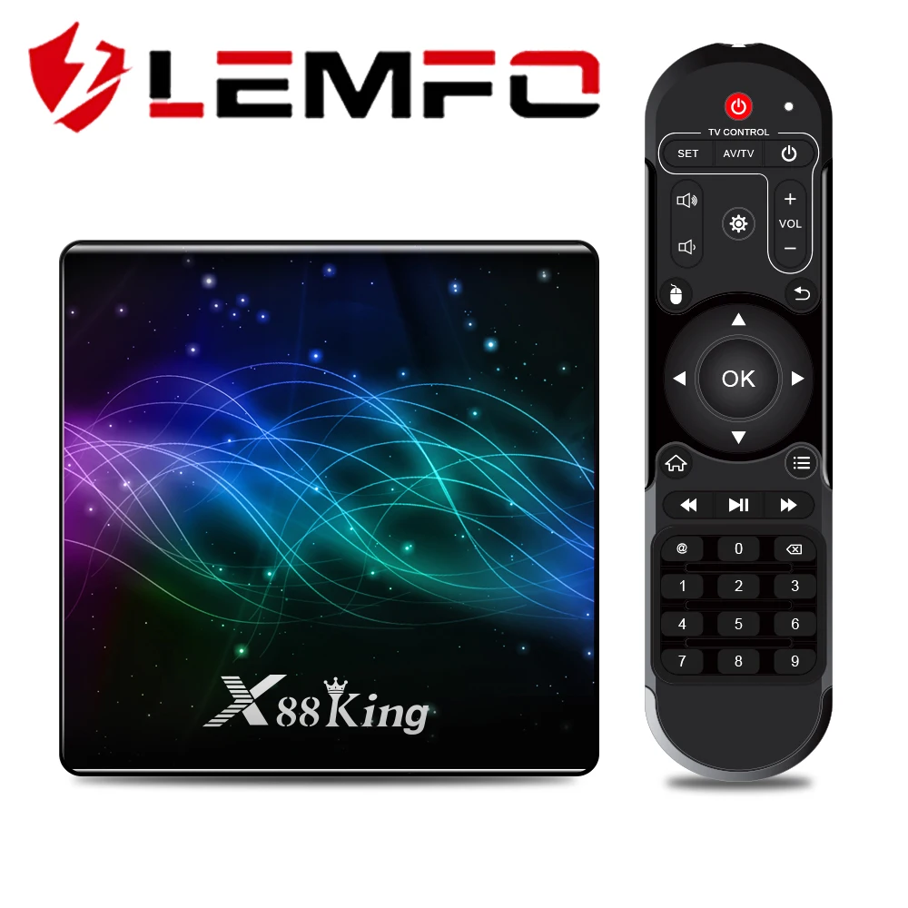 ТВ приставка Amlogic S922X Android 9 0 X88 King 4GB LPDDR4 Micro SD карта медиаплеер двойной Wifi BT5.0 1000M 4K