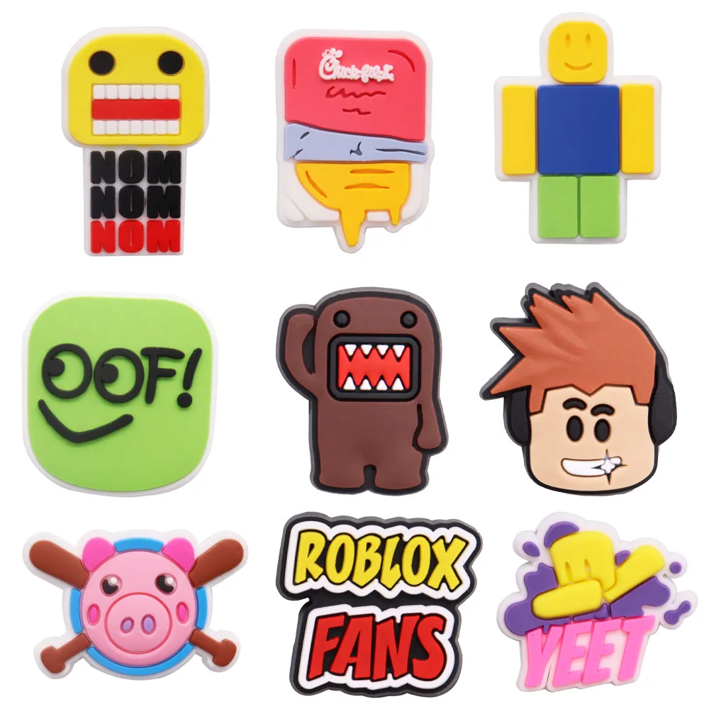 

9 шт. Симпатичные Аниме Робот для мальчиков талисманы для обуви аксессуары Пряжка украшения для забивания DIY Браслеты Croc Jibz подарок для детс...