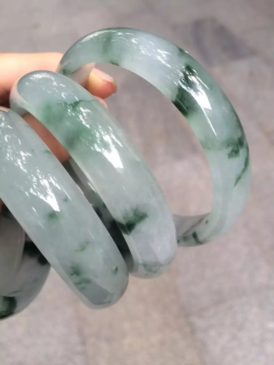 Настоящий зеленый нефритовый браслет из Бирмы jadeite ручной работы женские