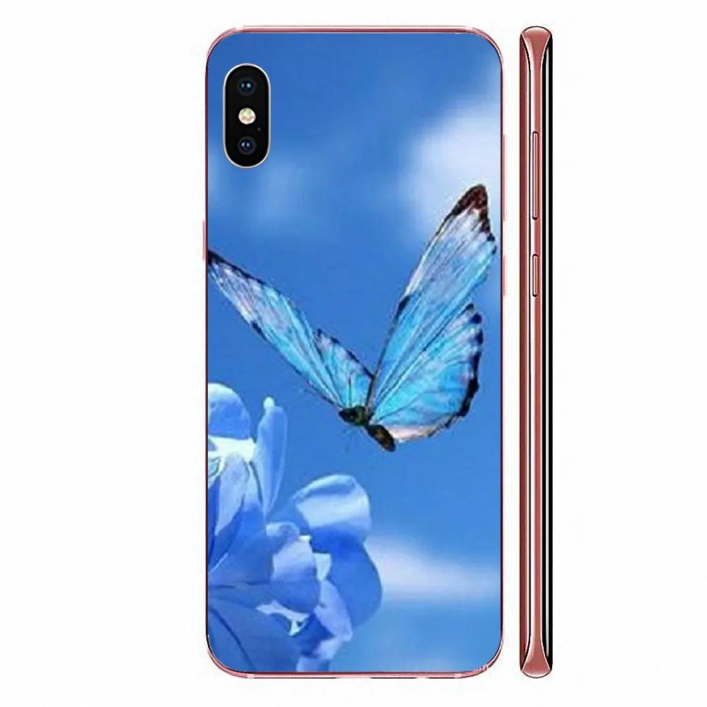 Galaxy Tab S2 9 7 Прекрасный Синий Бабочка Мягкий крутой лучший для Apple iPhone 11 Pro X XS Max XR 4 4S 5