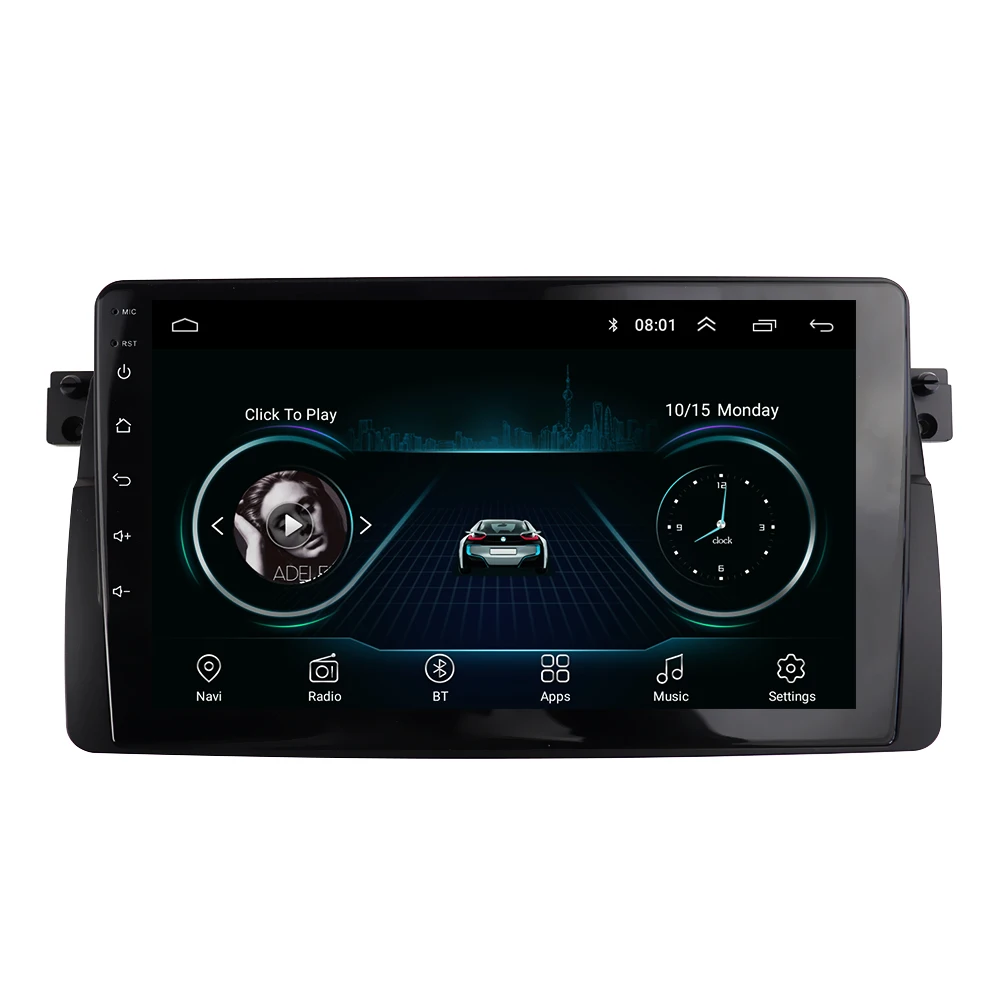 Автомобильный радиоприемник Fascia Подходит для BMW 3 (E46) 1998-2005 Android плеер Рамка
