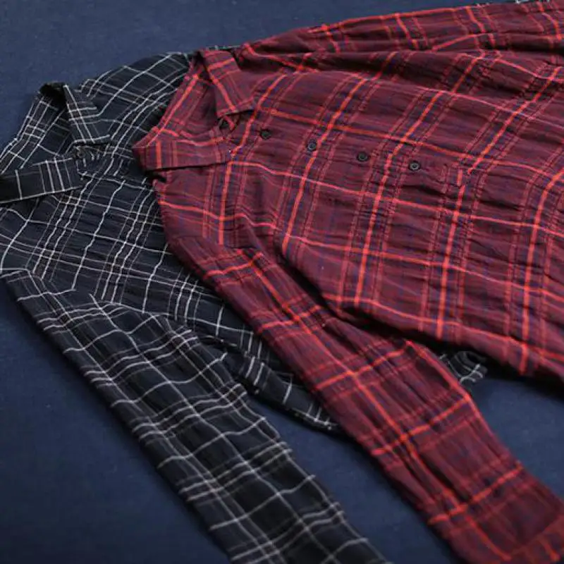 Женская рубашка Johnature с длинным рукавом и отложным воротником универсальная