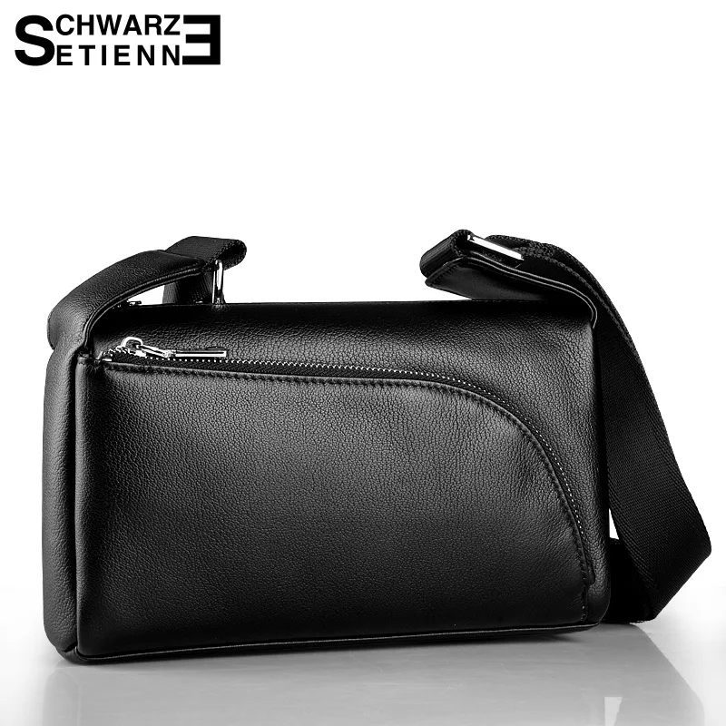 

Мужская сумка через плечо, 100% кожаная мужская сумка-мессенджер, Корейская версия, кожаная повседневная сумка