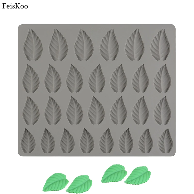 Sugarcraft силиконовая форма в виде листьев конфет полимерная глина помадка
