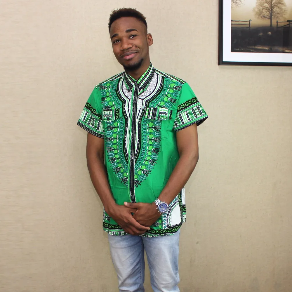 Рубашка Dashiki мужская Традиционная рубашка в африканском стиле этнический