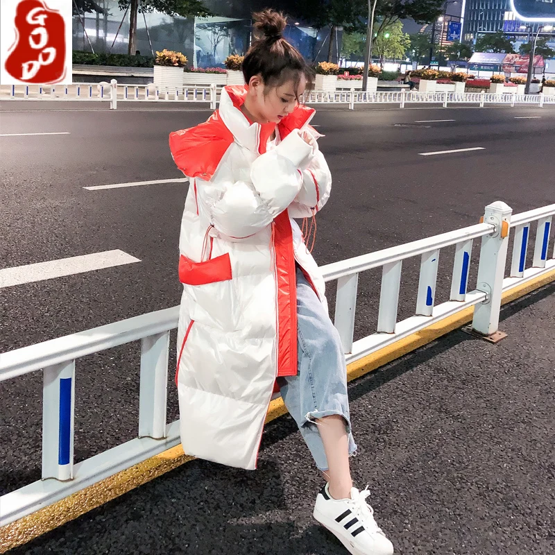 

Korean Style Hooded Parkas Jacket Women's Winter Down Jackets Long Thick Coat Female Jackret Woman Clothes Mujer Chaqueta WPY919