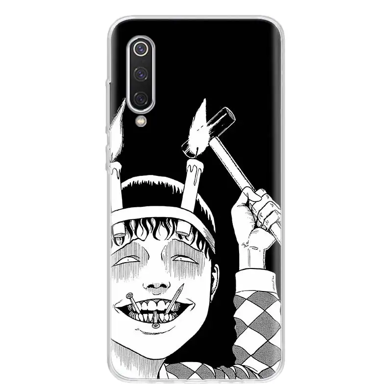 junji ito terror horror anime phone case for xiaomi redmi note 10 10s 9 9s 8 8t 11t 11 pro 11s 9a 9c 9t 7 8a 7a fashion cover free global shipping