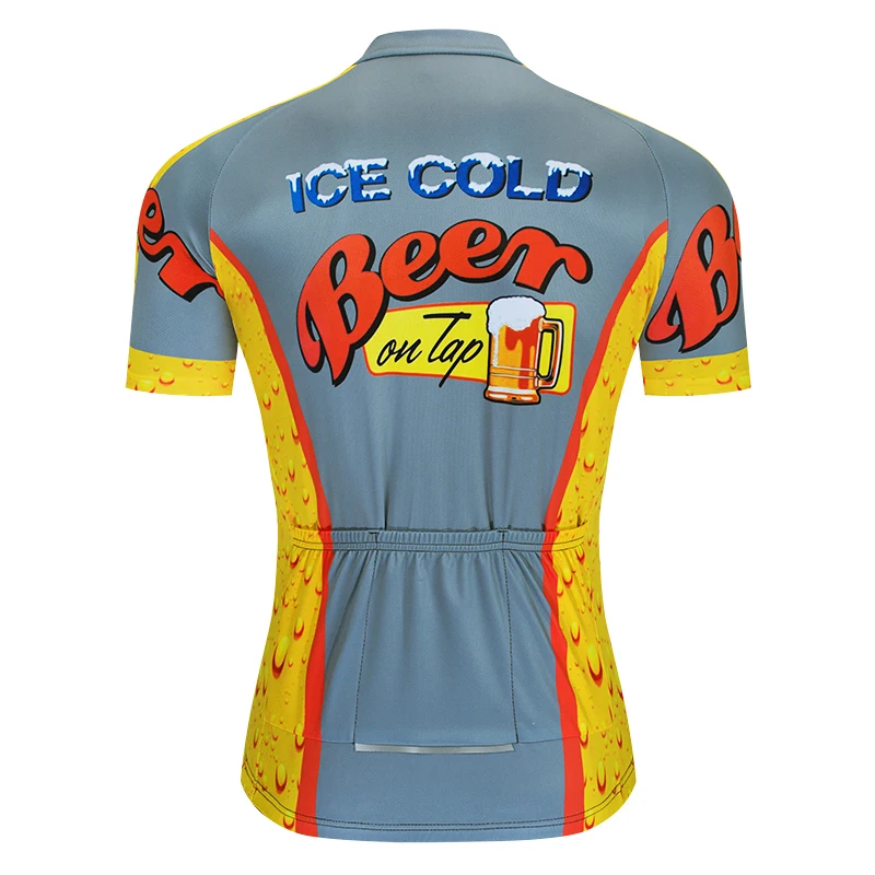 

Summer Men's Cycling Jerseys Top Skinsuit Cycling Clothing Mountain Bike MTB Breathable Sweat-absorbing Quick-drying I Love Beer
