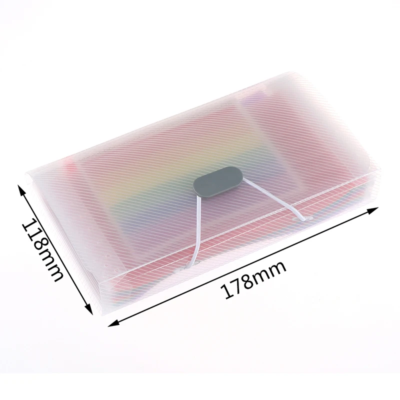 

Office Supplies A6 Expanding File Folder Organizer Document Wallet Organizer Bag 13 Layer Rainbow Stationery