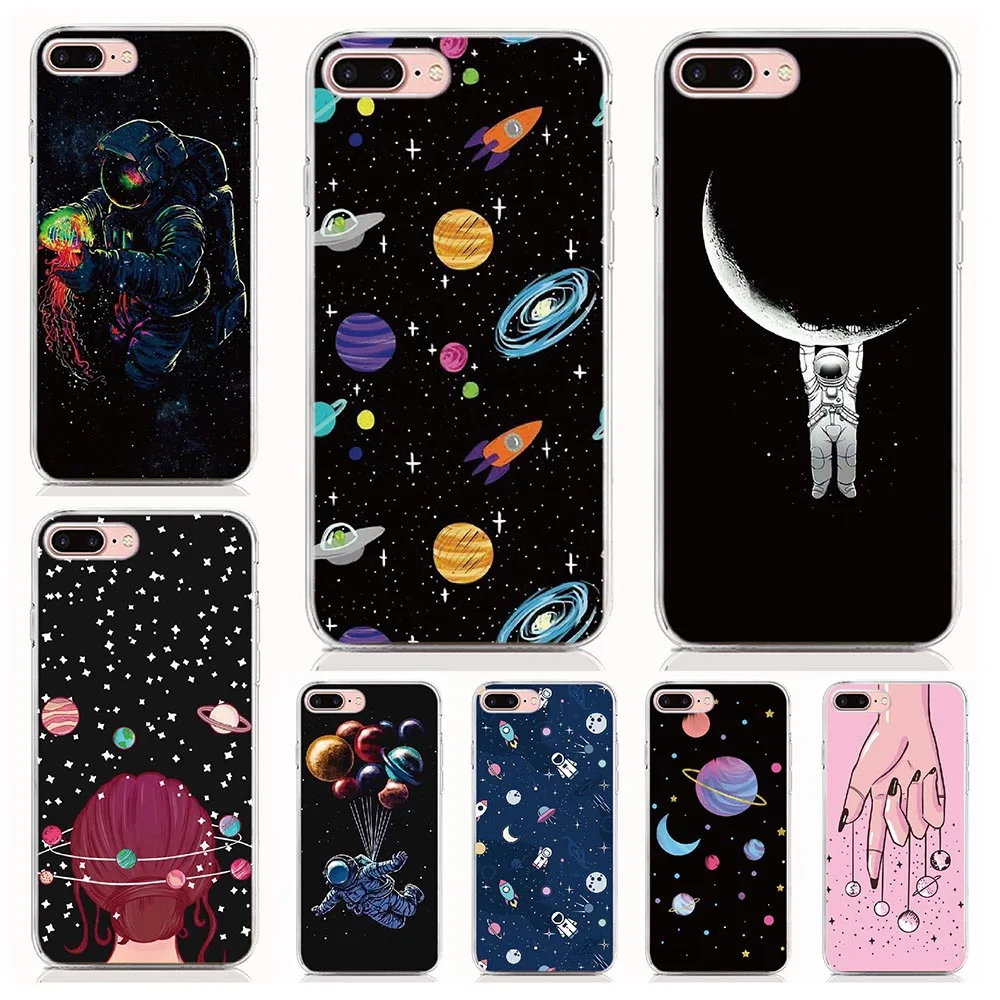 

For Nokia 8 7 6 3 9 PureView 7 1 3.1plus X71 X6 X7 Case Soft TPU Silicone Print Universe Space phone Cases