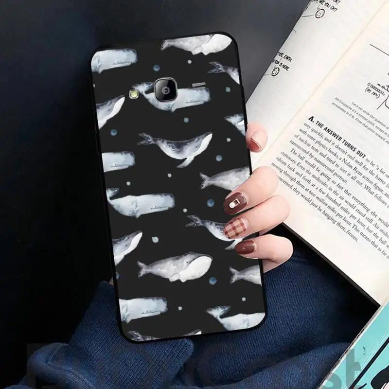 

Cute blue whale killer whale cartoon Phone Case For Samsung galaxy S 7 8 9 10 20 edge A 6 10 20 30 50 51 52 70 note plus