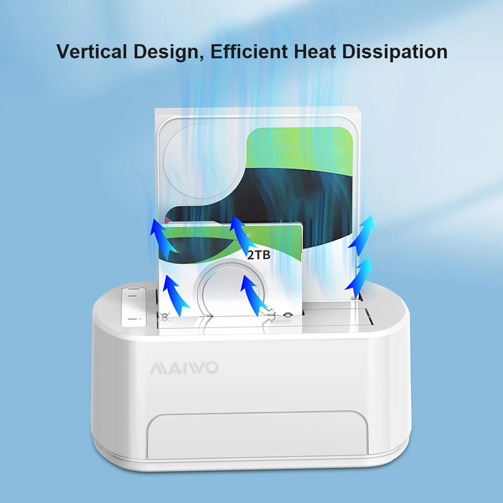 maiwo usb3 0 dual bay hdd clone docking station computer hard disk drive enclosure expansion extender pc box accessory free global shipping