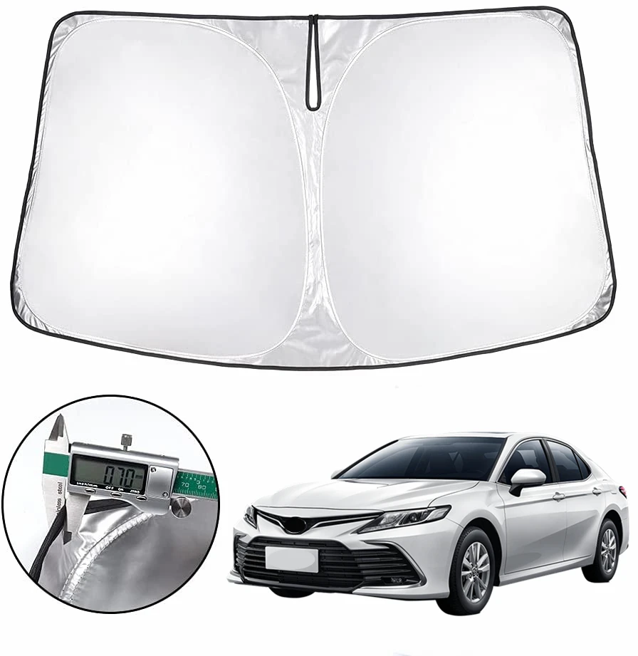 Автомобильный солнцезащитный козырек от солнца на лобовое стекло автомобиля для