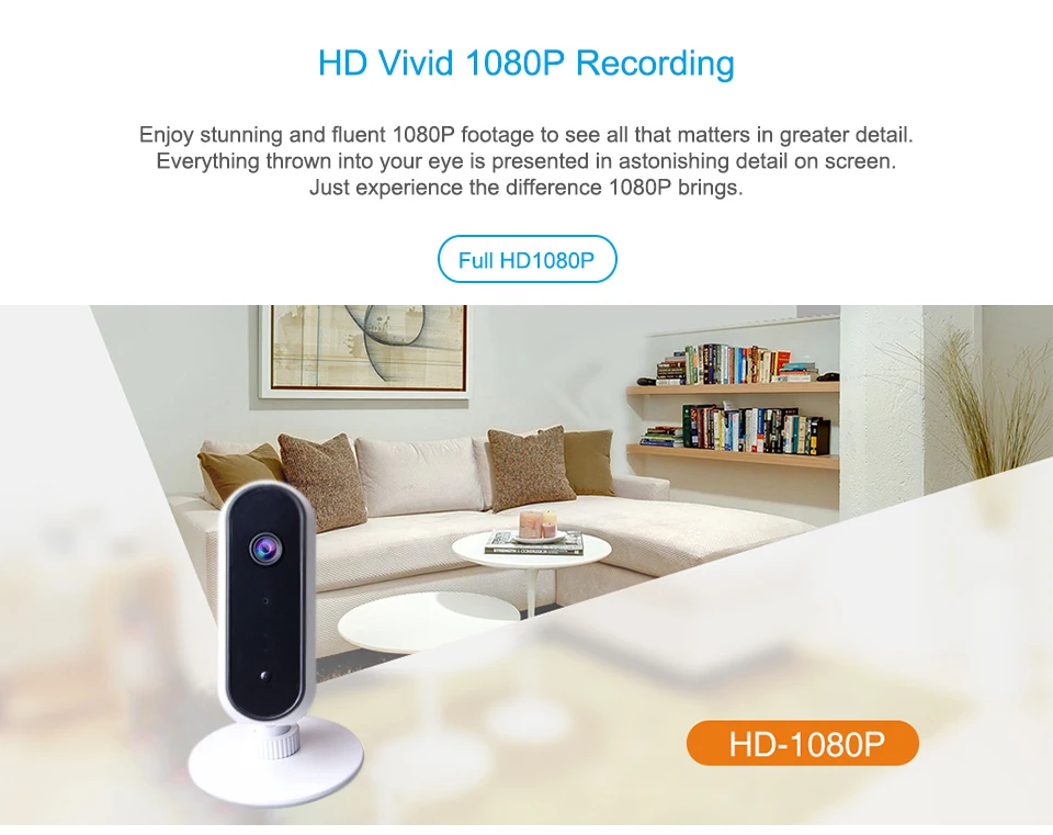 Jimi JH06 Wifi Camera1080P Wireless Video Surveillance Night Vision Home security With 30 Day Free Cloud For Indoor Baby Monitor