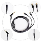 Новинка 3,5 мм Улучшенный микрофон Сменный кабель для наушников Высококачественный съемный подходит для Se215 Se315 Se425 Se535 Se535