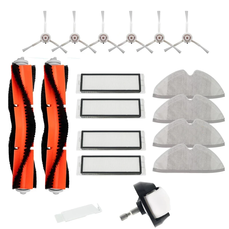 

Тряпки и тряпки для швабры, боковые и центральные щетки, фильтр НЕРА Для робота-пылесоса Xiaomi Mijia 1C, аксессуары