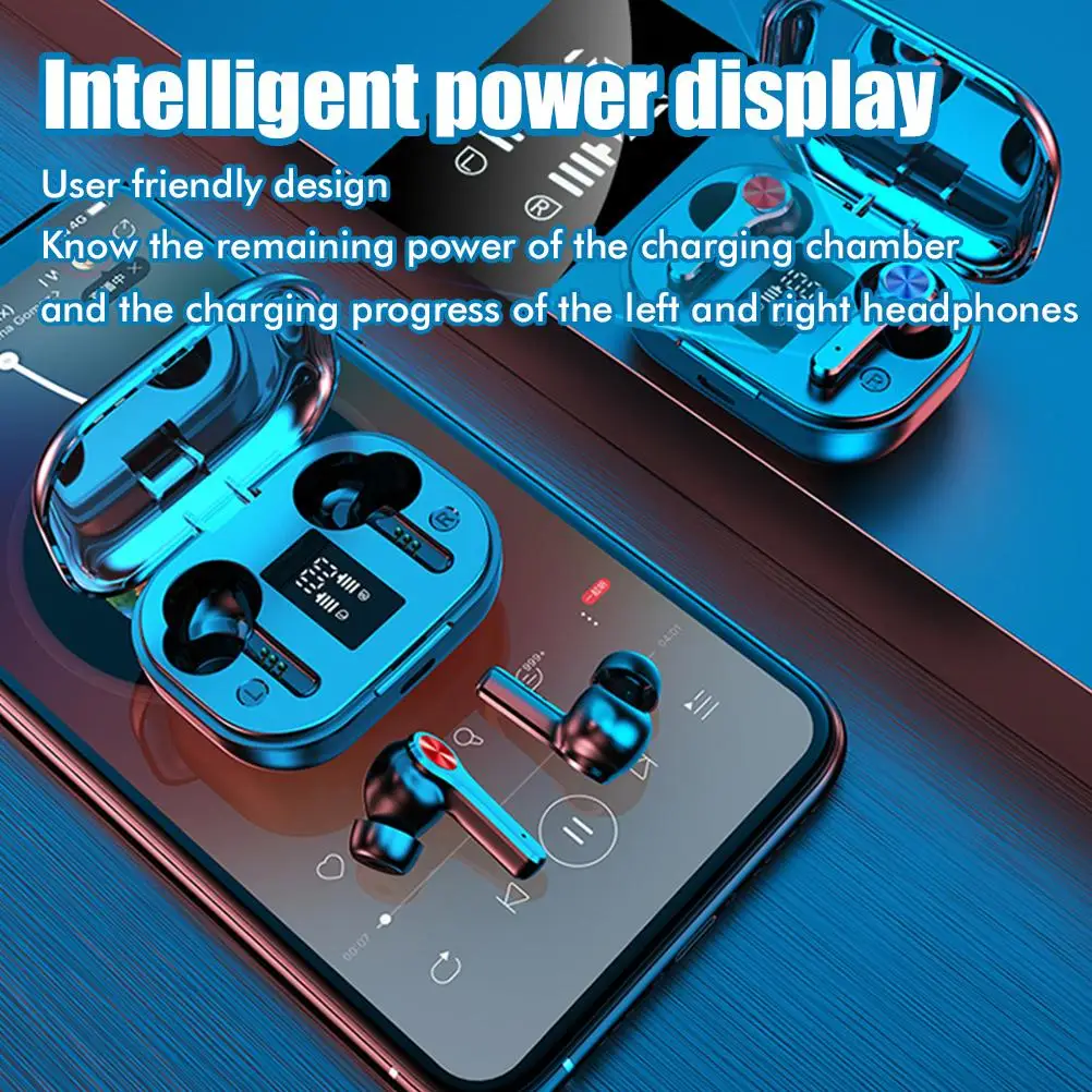 

T28 TWS Touch Control Wireless Earphones 5.0 HD Bluetooth Sports Headphones Waterproof with Mic In-ear Stereo Earbud Headset