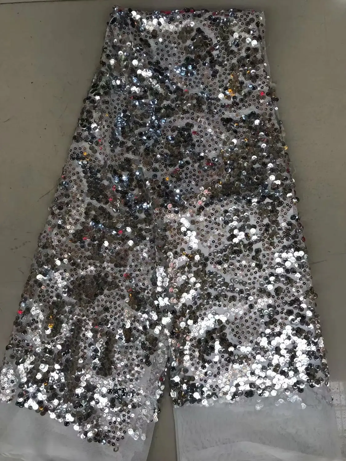 Горячая Распродажа милая стильная кружевная ткань с розовыми пайетками и