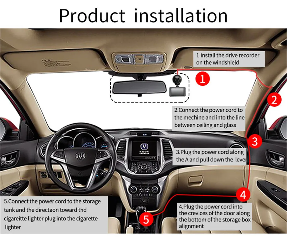 Новейший автомобильный видеорегистратор автомобильная камера Full 1080P DVR с углом