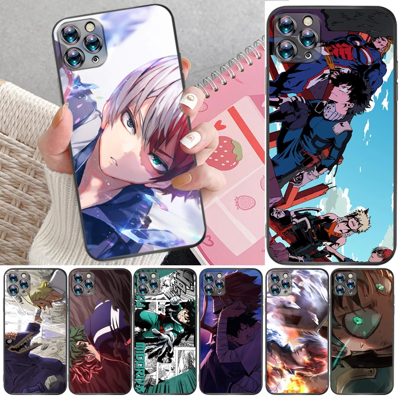 

My Hero Academia Tomura Boku Todoroki Shouto Bakugou Katsuki Dabi Shigaraki Phone Case For iPhone 6 6S Plus 7 8 Carcasa Cases