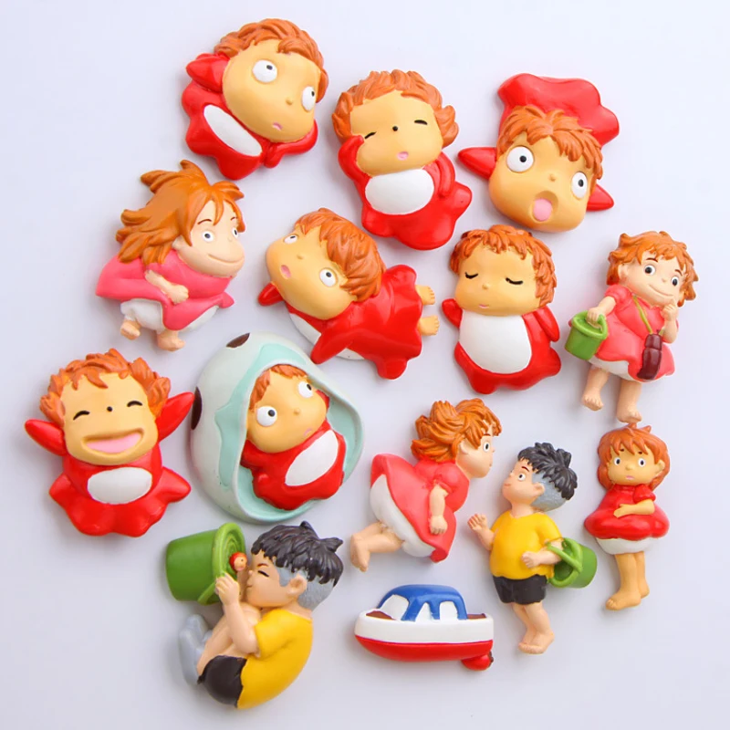 1 шт. магниты на холодильник с изображением золотой рыбки понё|Магниты