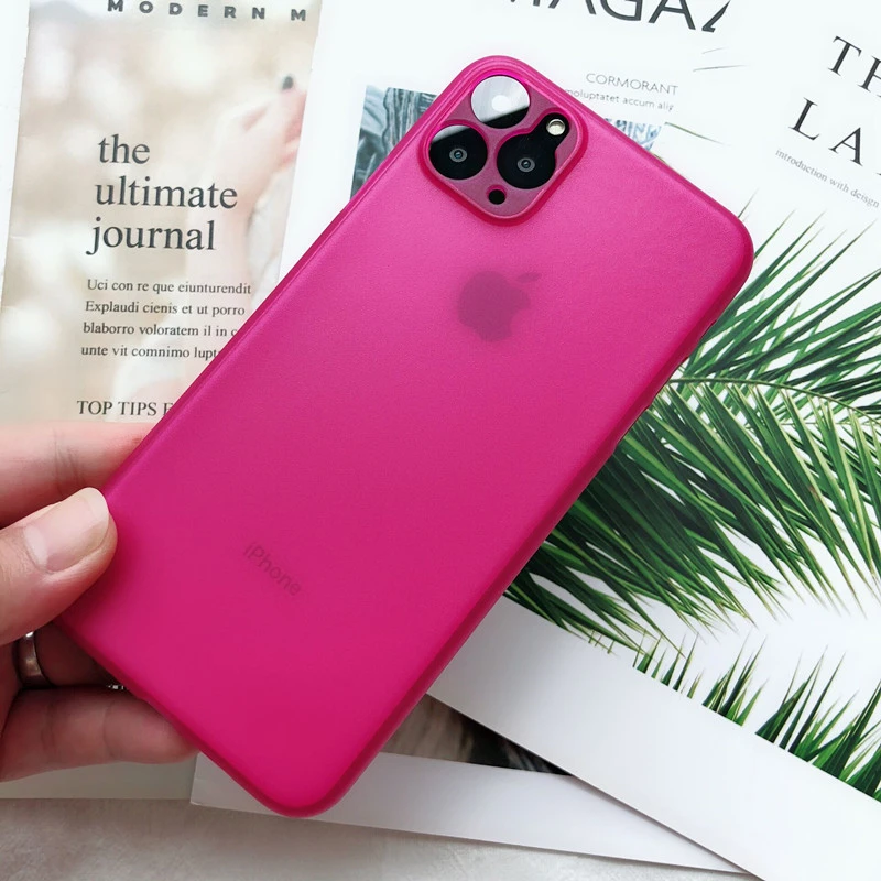 Ультратонкий матовый прозрачный чехол для телефона s для iPhone 6 6S 7 8 Plus XR X XS 11 Pro Max чехол Роскошный 0,3 мм чехол для телефона
