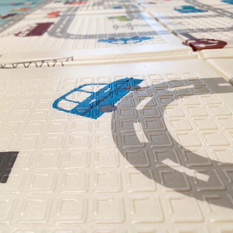 Складной детский игровой коврик XPE для детского спортивного зала обучающие