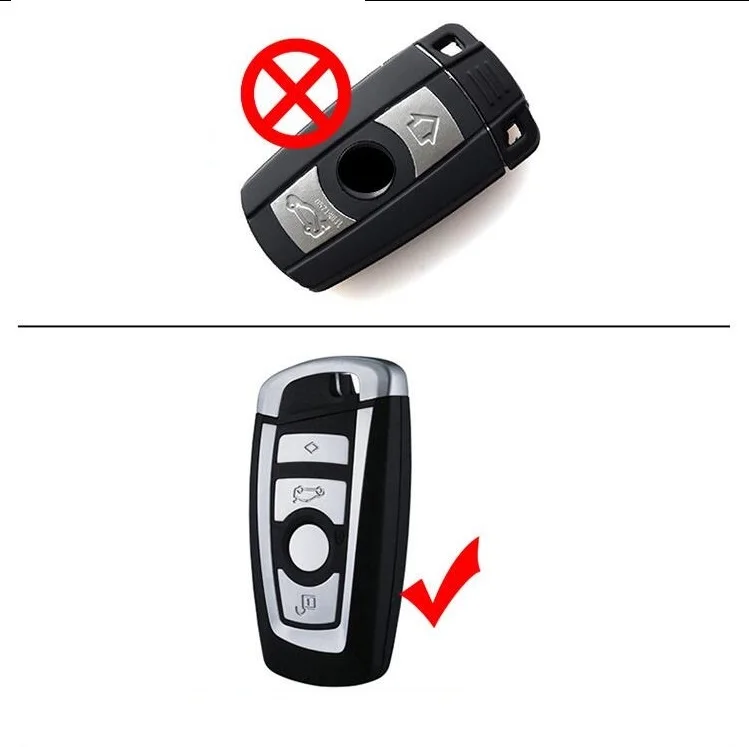 Углеродное волокно АБС пластик автомобильный смарт ключ чехол КРЫШКА ДЛЯ BMW 520 525