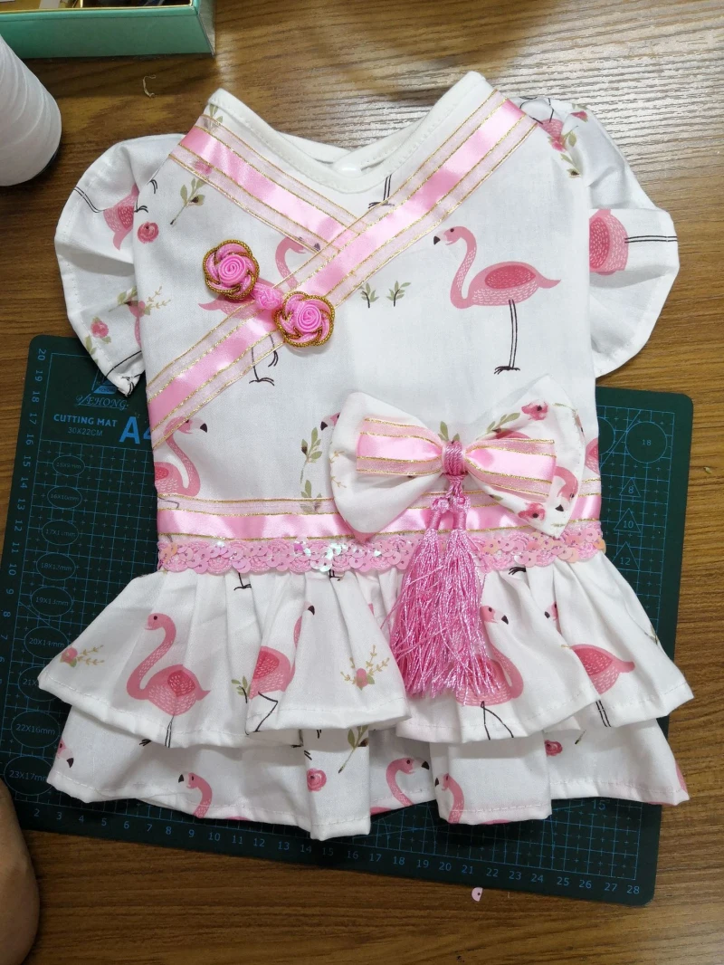 Одежда для собак летнее платье юбка с кошкой костюм принцессы одежда пуделя Bichon