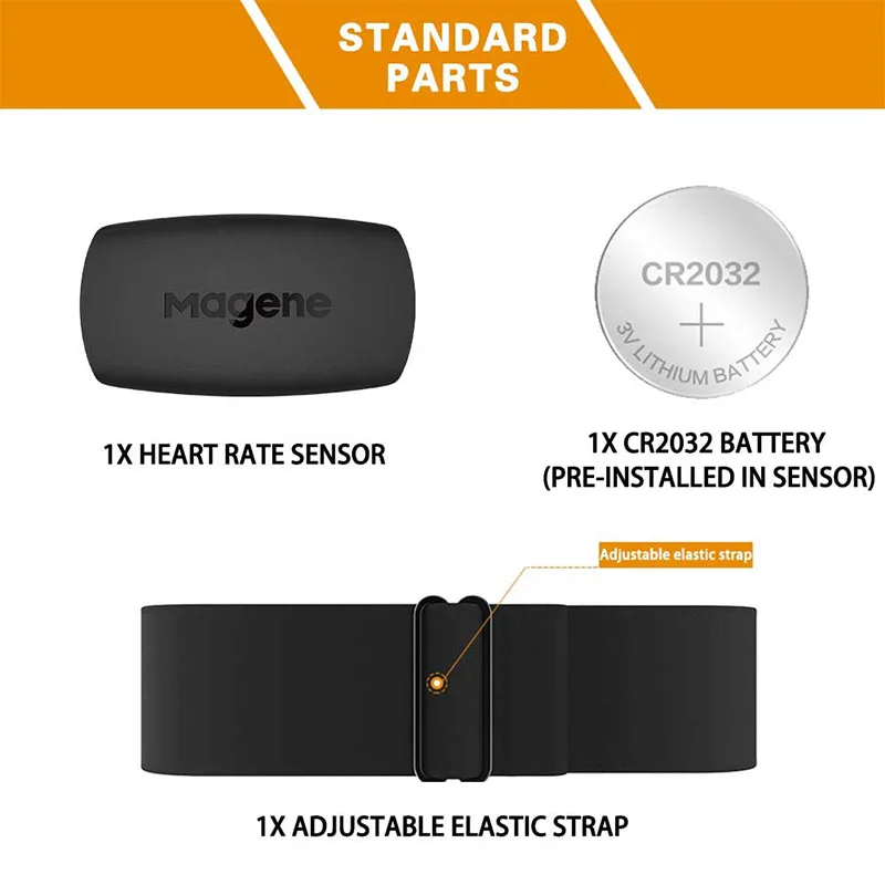 Монитор сердечного ритма Magene H64 водонепроницаемый для улицы Bluetooth 4 0 ANT датчик