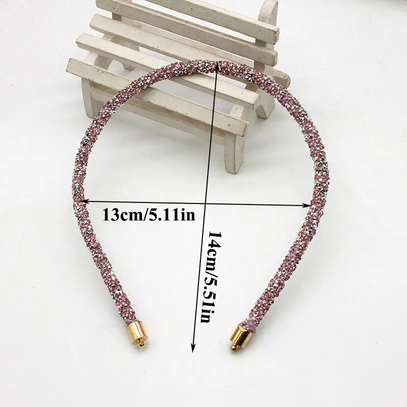 

Anti-skid Headband Luxury Hair Accessories Shinny Sequined Handmade Hairband Shinning Slim Head Hoop Women Girls Headwear