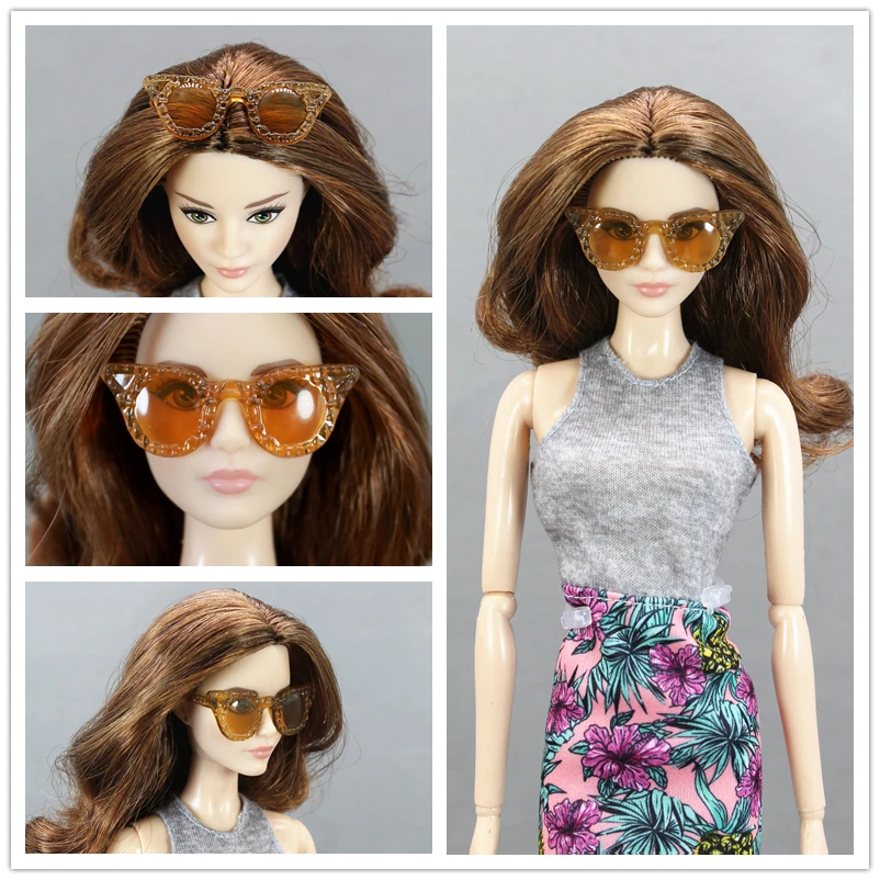 Оригинальная кукла Sunglass/разные стили модные разноцветные очки аксессуары для 1/6