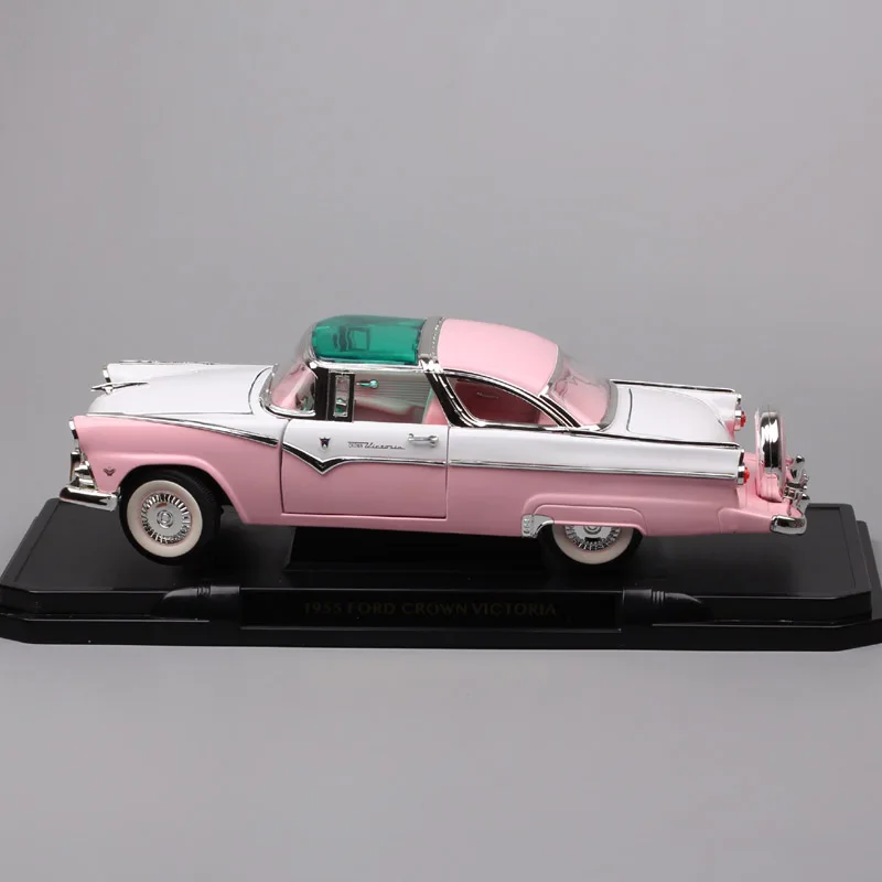 Детский 1:18, большой автомобиль, 1955, Форд Фэрлейн, корона, Вик, Виктория, седан, литые модели автомобилей, транспортные средства, игрушки, автомобильный Миниатюрный