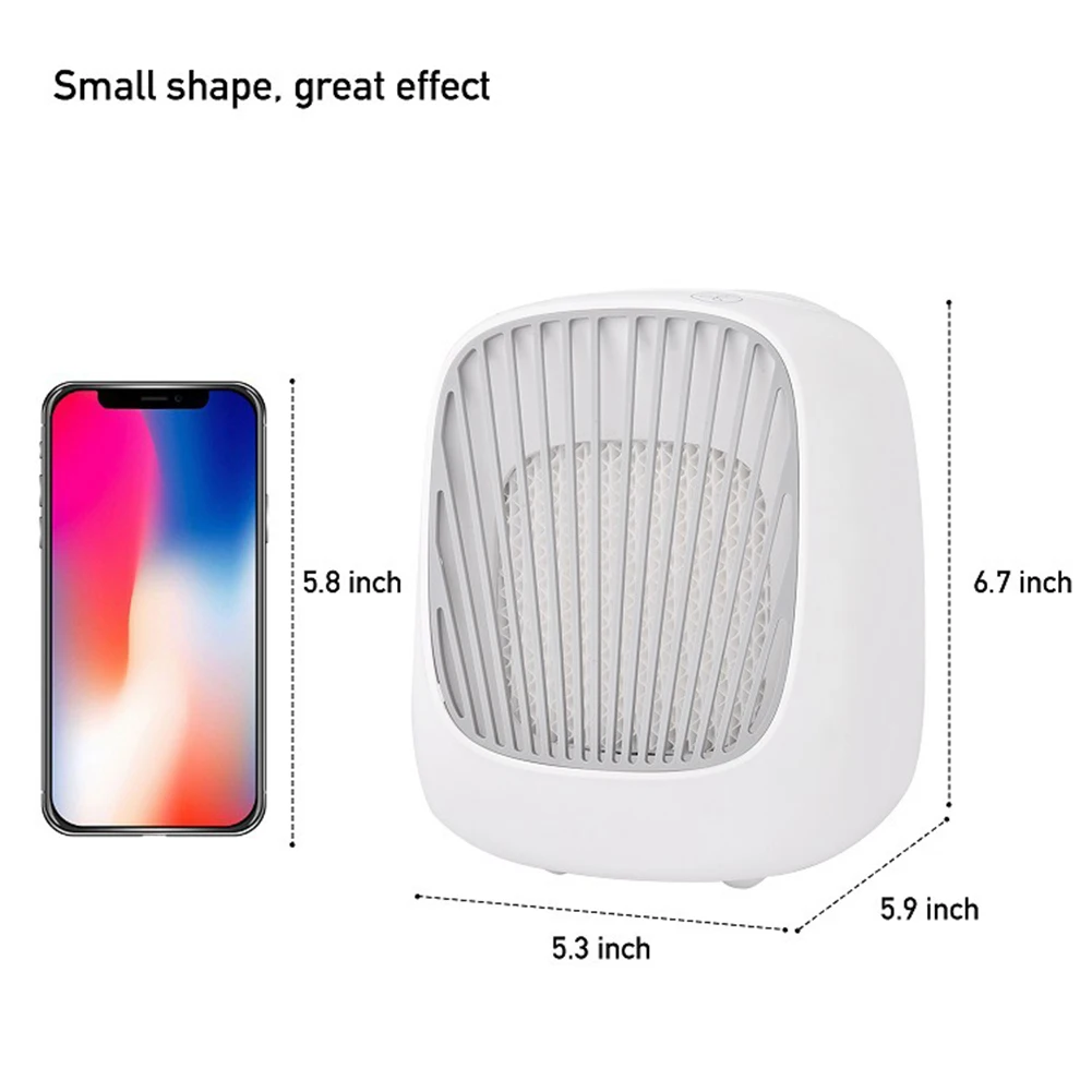 

Mini Desktop Multifunctional Fan Humidification and Cooling Fan Household USB Rechargeable Silent Air Purifying Cooler Fan