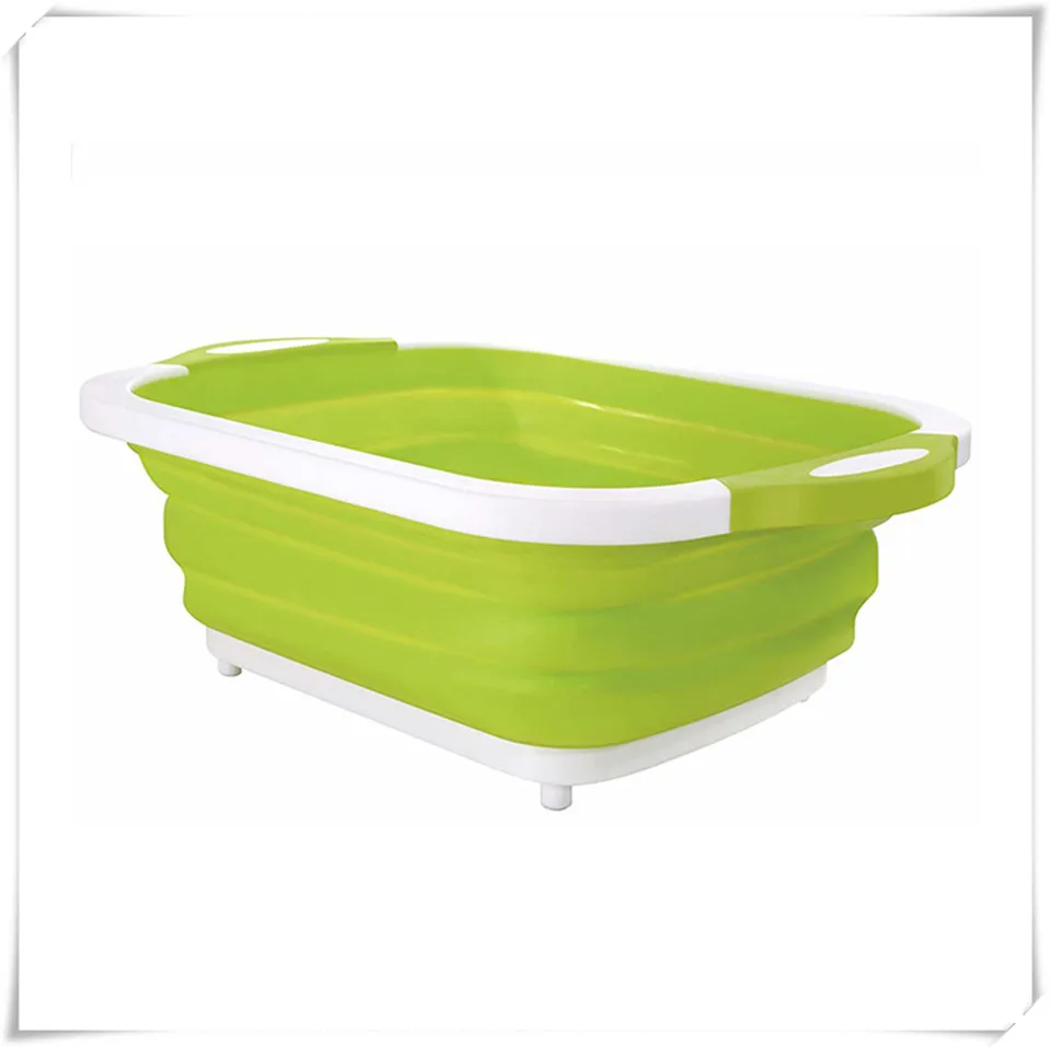 Fold Cut Board green MSJO Складная разделочная доска силиконовая складная для мытья фруктов Кемпинг Туризм хранение дома Чистый инструмент органайзер для кухонных принадлежностей - Цвет: Fold Cut Board green