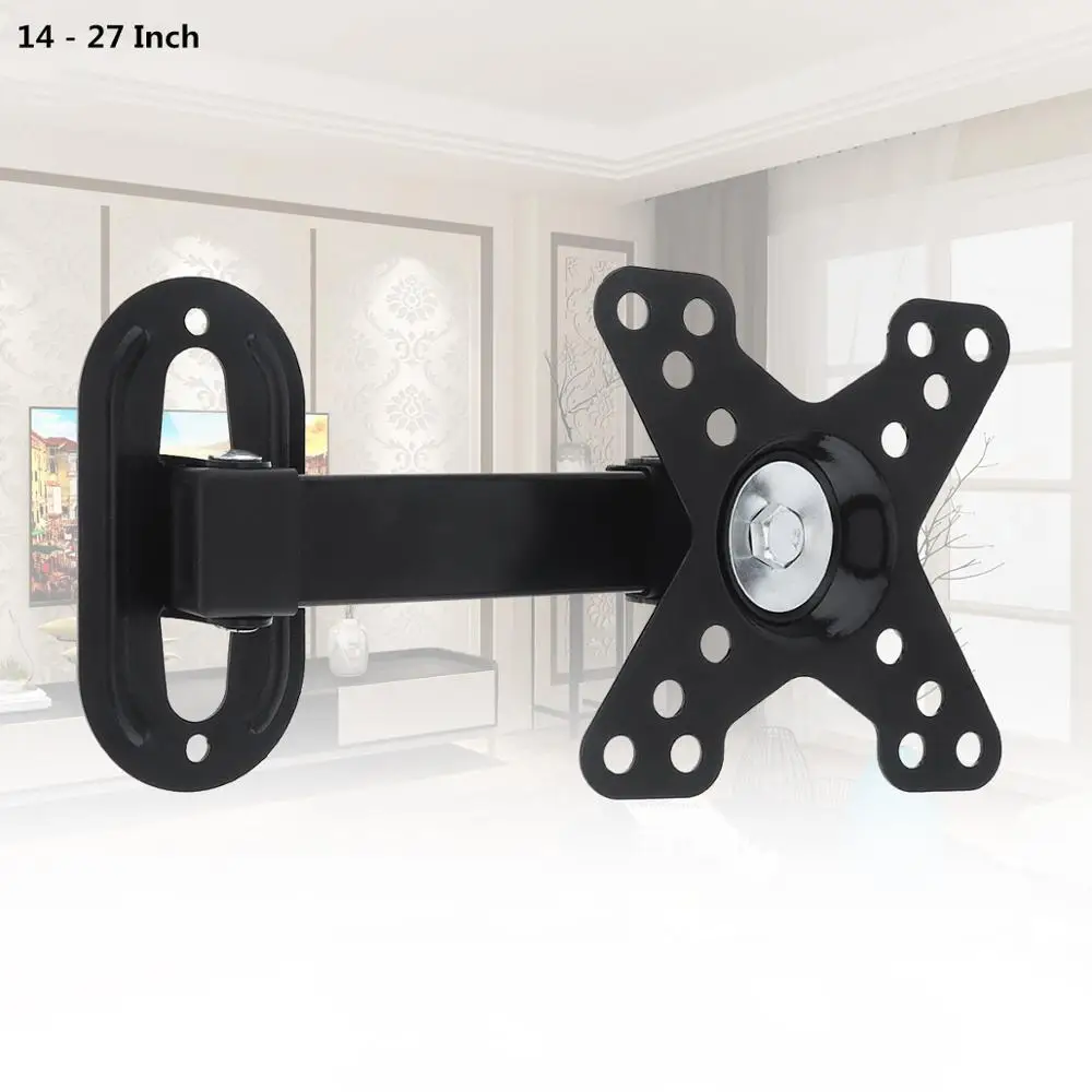 Регулируемая настенная Подставка для телевизора 10 кг кронштейн монитора ПК