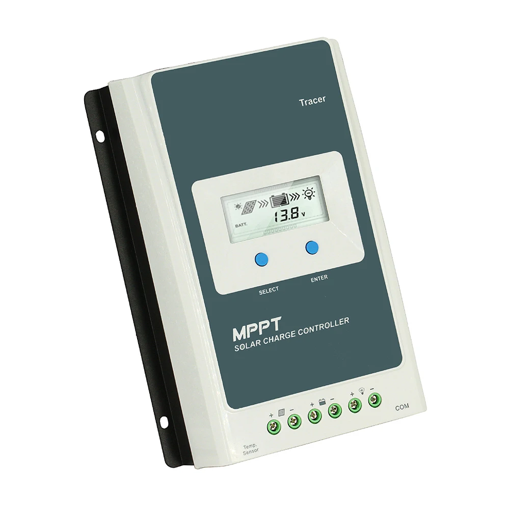

EPever Solar MPPT Charger Controller LCD 10A 20A 30A 40A Solar Regulator 12V 24V for Lead Acid Gel Seal Flood Lithium Batteries