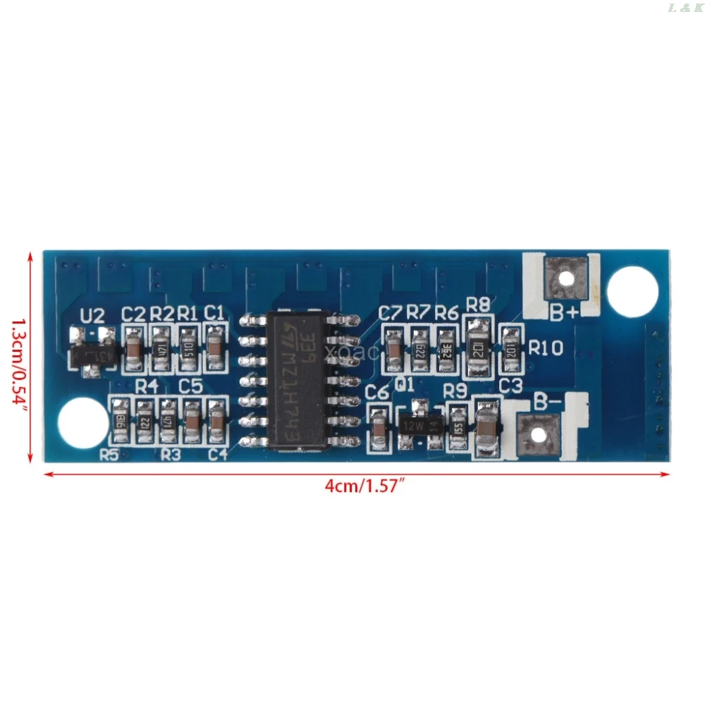 1 ячейка литиевая зарядка уровень емкости батареи светодиодный индикатор
