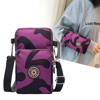 womens multi function messenger bag sports mobile phone bag arm bag fashion shoulder cross body phone bag mini purse