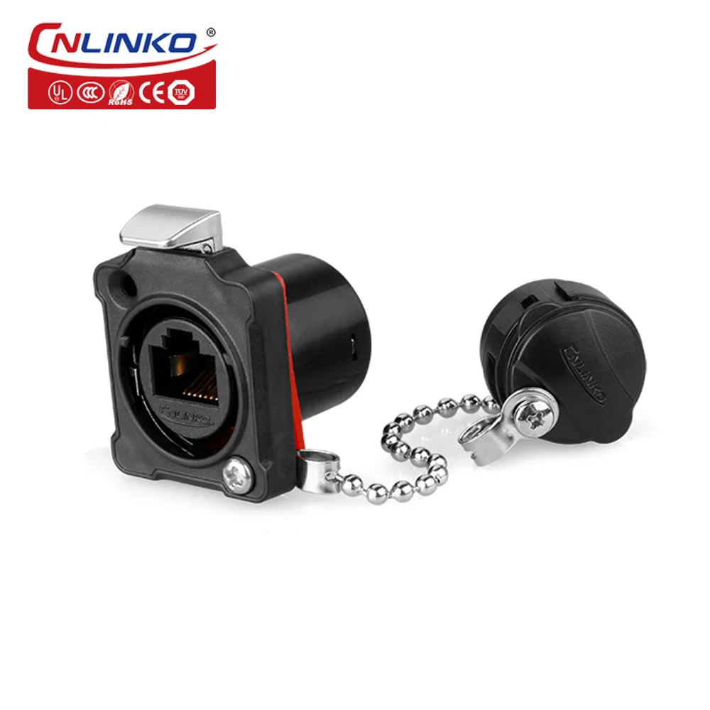 CNLinko IP67 8-контактный промышленный пластиковый наружный RJ45 водонепроницаемый