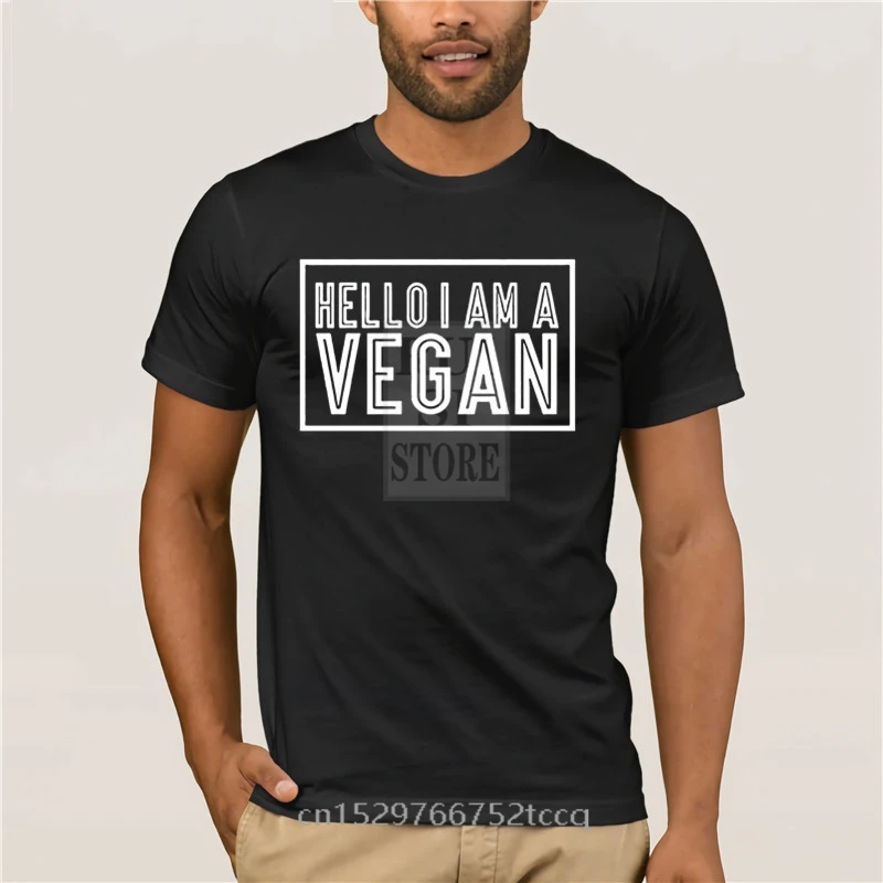

Футболка с принтом Hello I am A vegveganism для любителей веганов, солнцезащитные очки, популярная мужская забавная Повседневная футболка с принтом