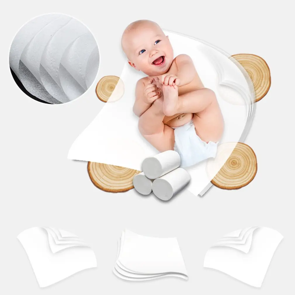 10 рулонов полотенец из натуральной бумаги портативная Высококачественная