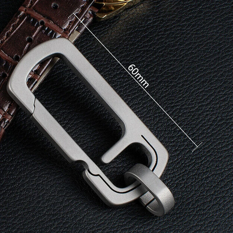 Высокая Durance Брелок 25 кг нагрузки Титан карабины из сплава крюк Открытый легкий