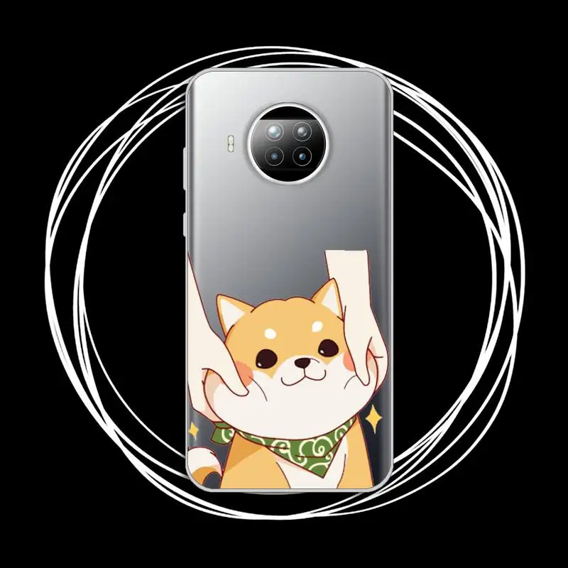

Cute cartoon animal corgi dog Phone Case Transparent for Xiaomi Redmi note 10 t 8 9 pro lite 11