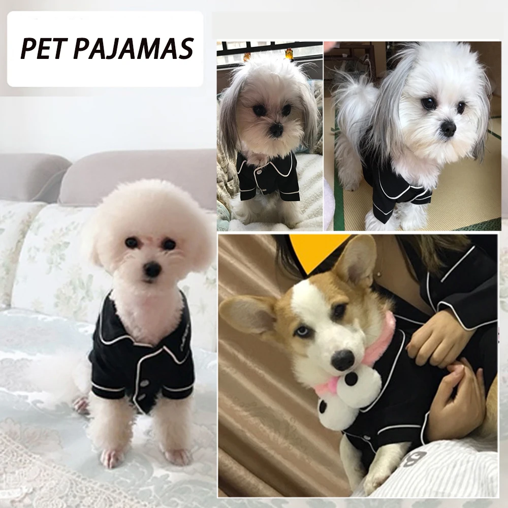 New Ropa Perro Pet Pajamas Dog Clothes Puppy Clothing French Bulldog Coat Pug Costumes Dog Shirt For Small Dogs Chihuahua Vest